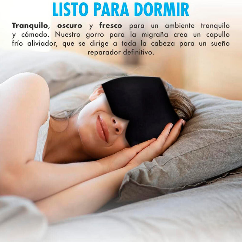 Pack Cojín de gel para rodillos mixtos y Gorro de gel para tratamiento del dolor